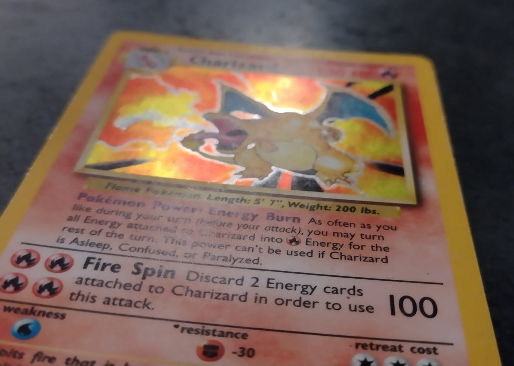 Pokemon Base Charizard #4/102 Foil Trading Card Rotterdam Comics Pokemon Base Charizard #4/102 Foil Trading Card Rotterdam Comics