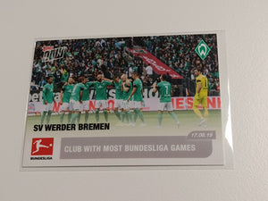 2018-19 Topps Now Bundesliga #2 SV Werder Bremen Trading Card
