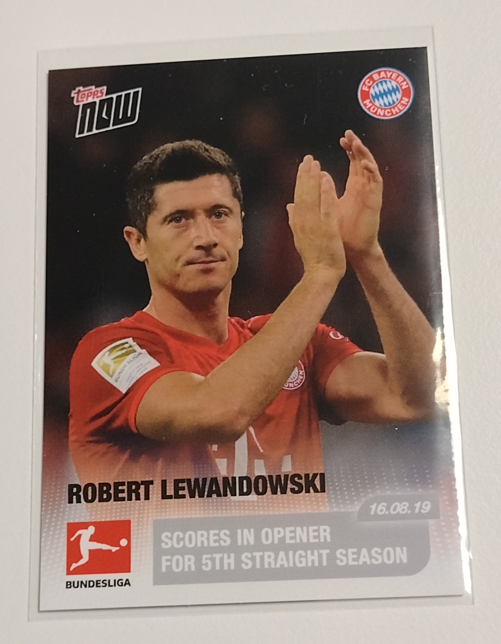 2019-20 Topps Now Bundesliga #3 Robert Lewandowski Trading Card