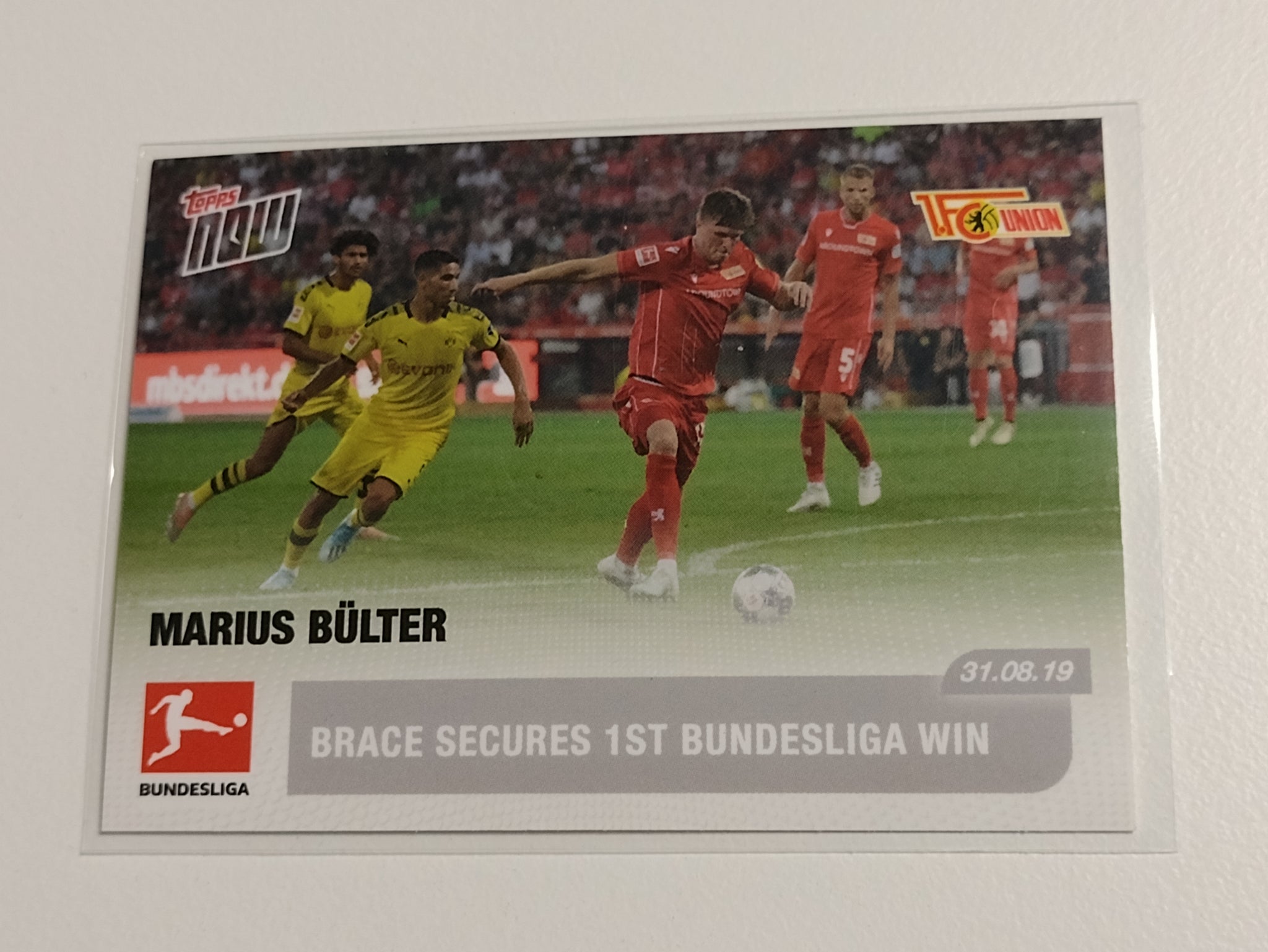 2019-20 Topps Now Bundesliga #13 Marius Bülter Trading Card
