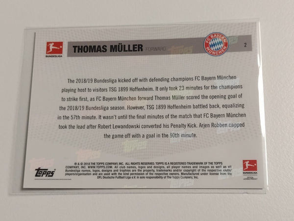 2018-19 Topps Now Bundesliga #2 Thomas Müller Trading Card