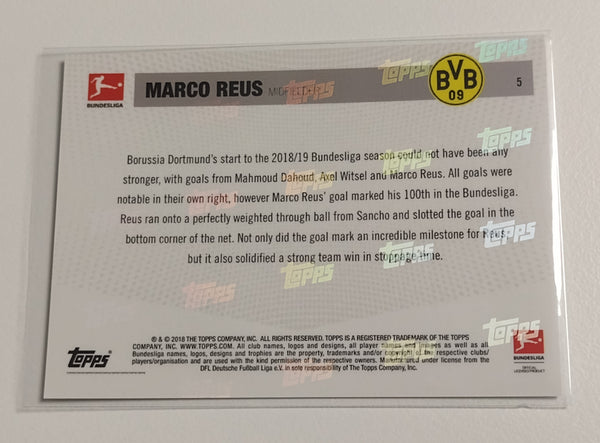 2018-19 Topps Now Bundesliga #5 Marco Reus Trading Card