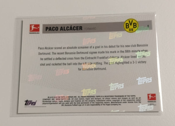 2018-19 Topps Now Bundesliga #8 Paco Alcacer Trading Card