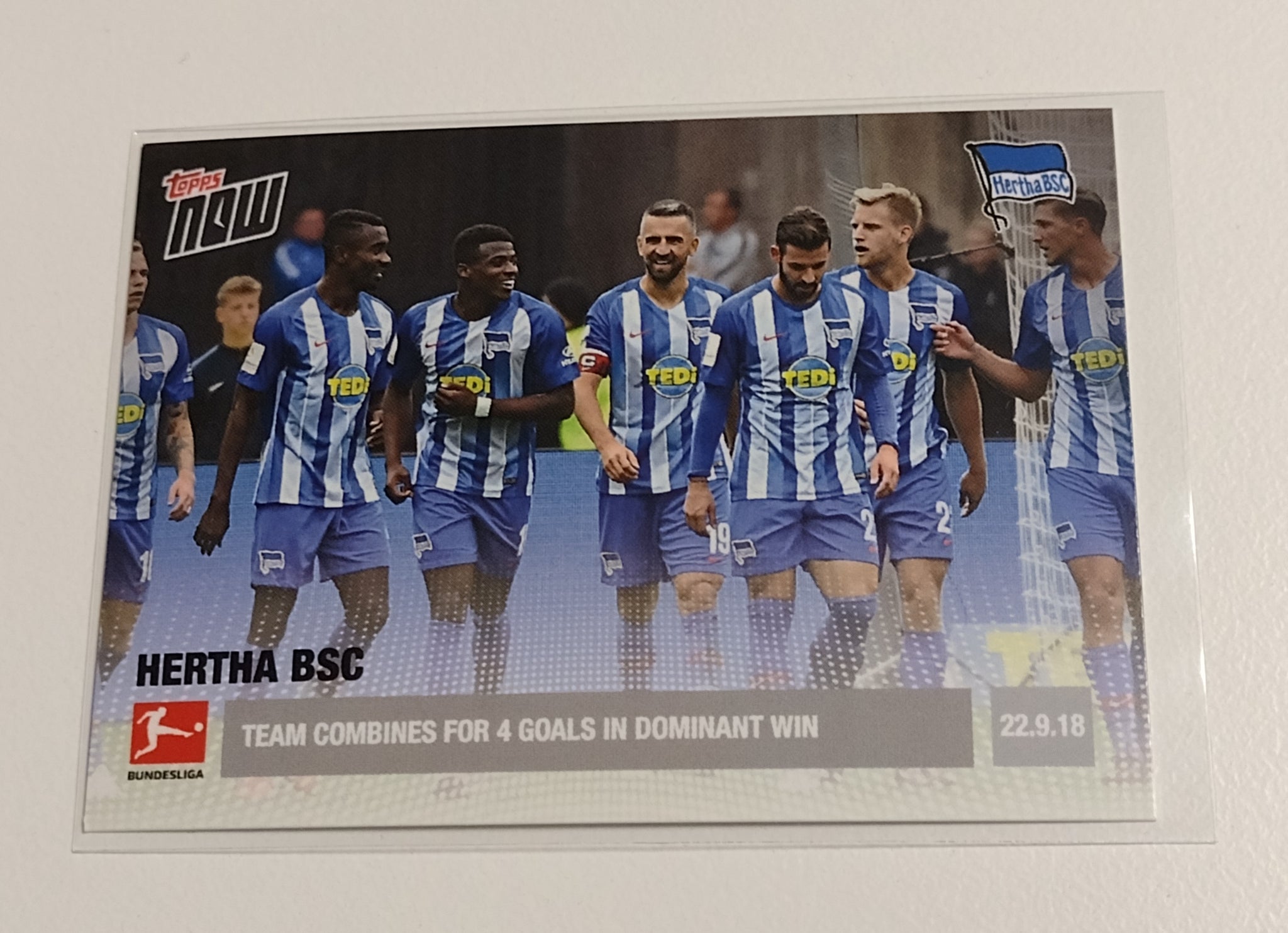 2018-19 Topps Now Bundesliga #12 Herta BSC Trading Card