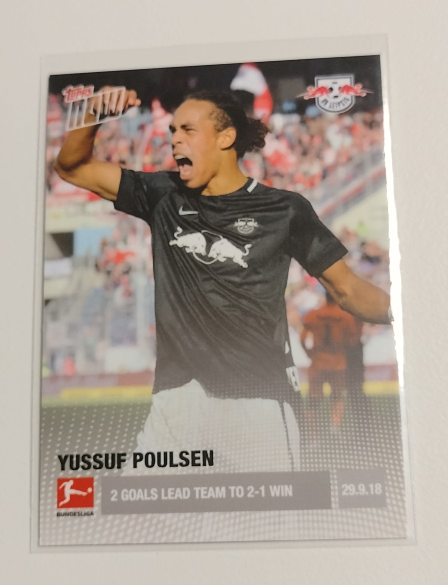 2018-19 Topps Now Bundesliga #21 Yussuf Poulsen Trading Card