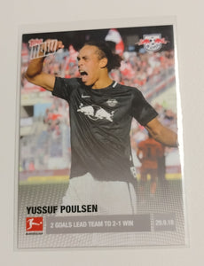 2018-19 Topps Now Bundesliga #21 Yussuf Poulsen Trading Card