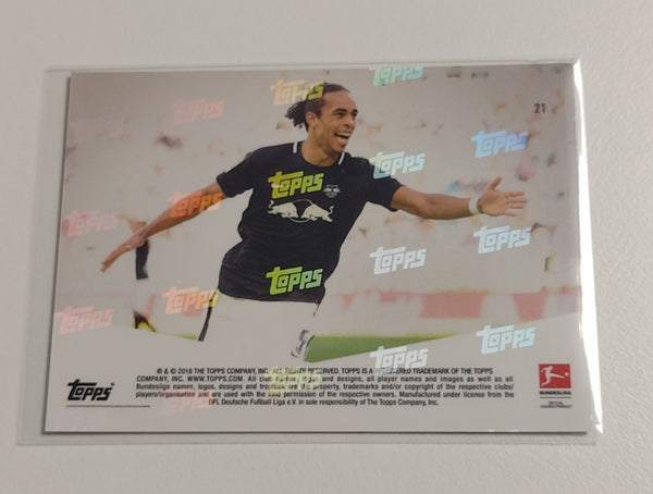 2018-19 Topps Now Bundesliga #21 Yussuf Poulsen Trading Card