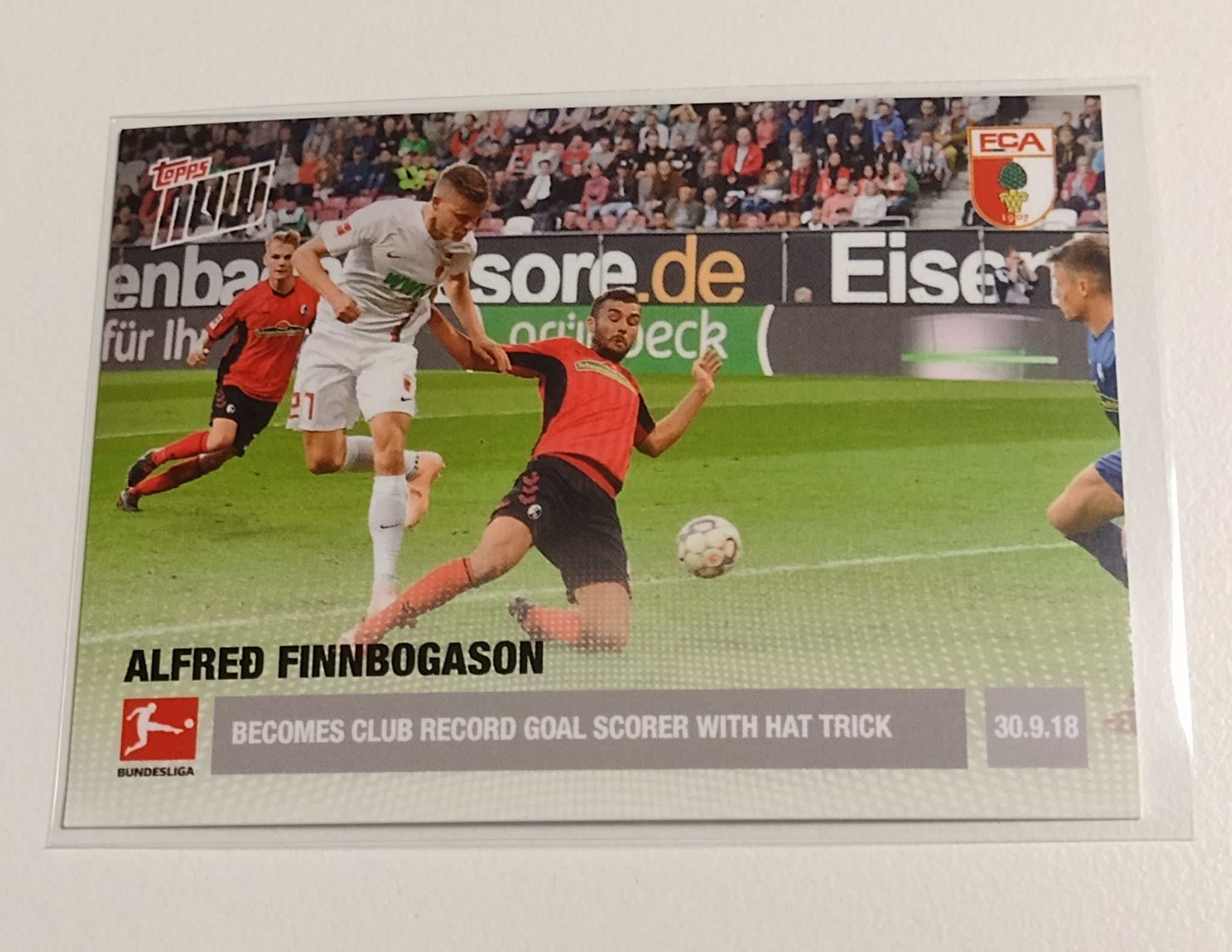 2018-19 Topps Now Bundesliga #22 Alfred Finnbogason Trading Card