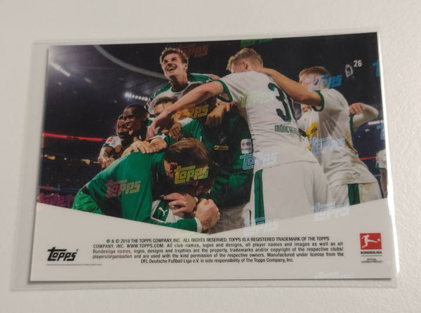 2018-19 Topps Now Bundesliga #26 Borussia Monchengladbach Trading Card