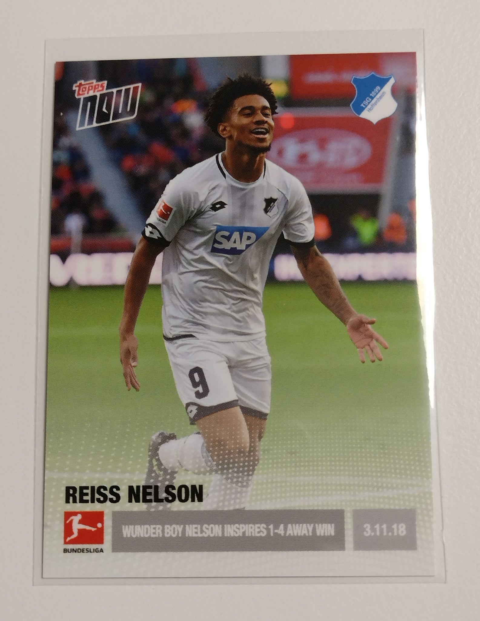 2018-19 Topps Now Bundesliga #33 Reiss Nelson Rookie Card