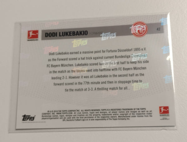 2018-19 Topps Now Bundesliga #42 Dodi Lukebakio Trading Card