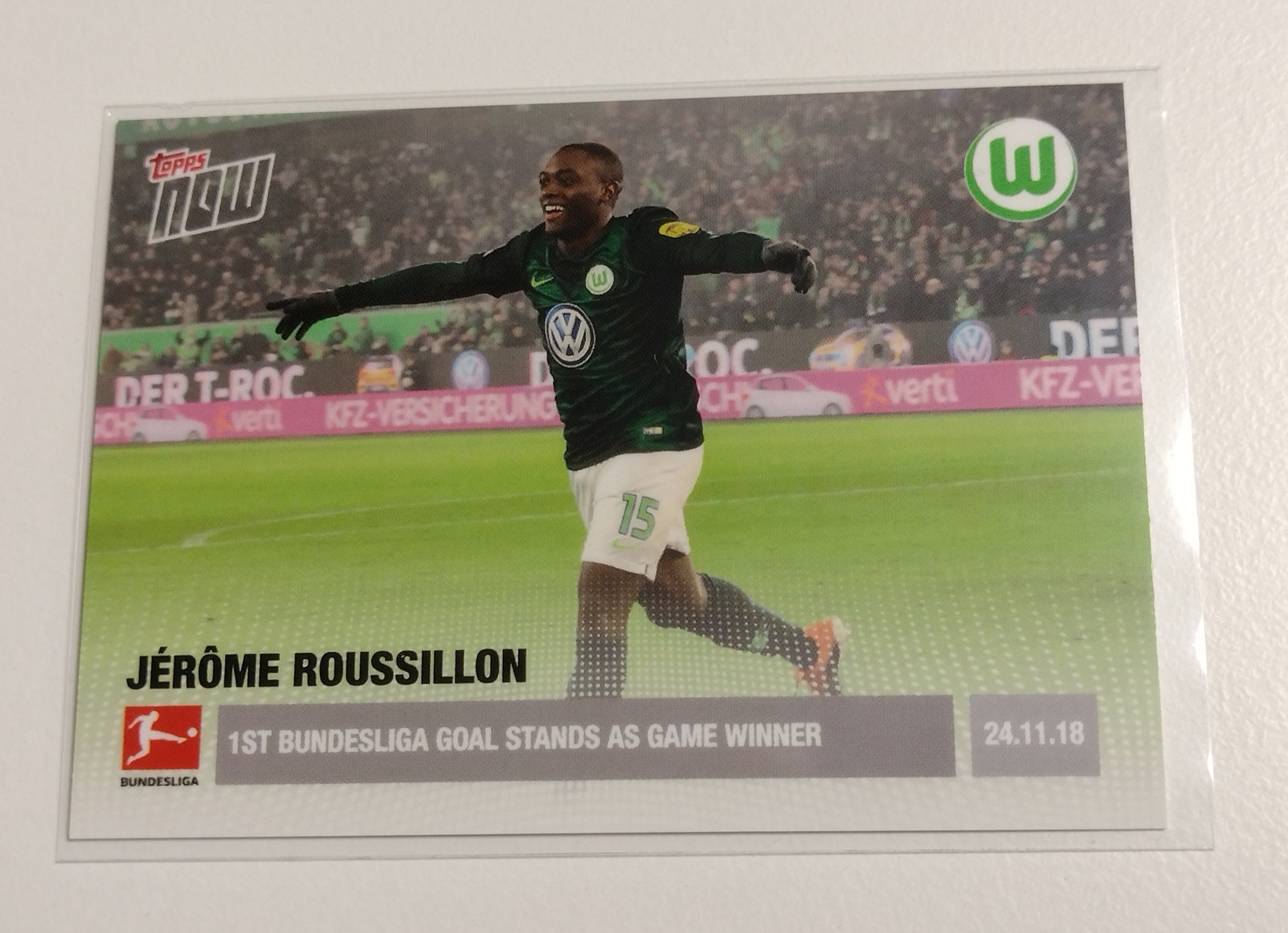 2018-19 Topps Now Bundesliga #44 Jerome Roussillon Rookie Card