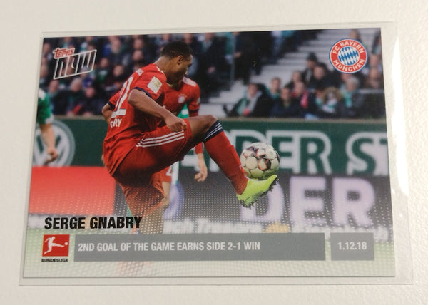 2018-19 Topps Now Bundesliga #45 Serge Gnabry Rookie Card