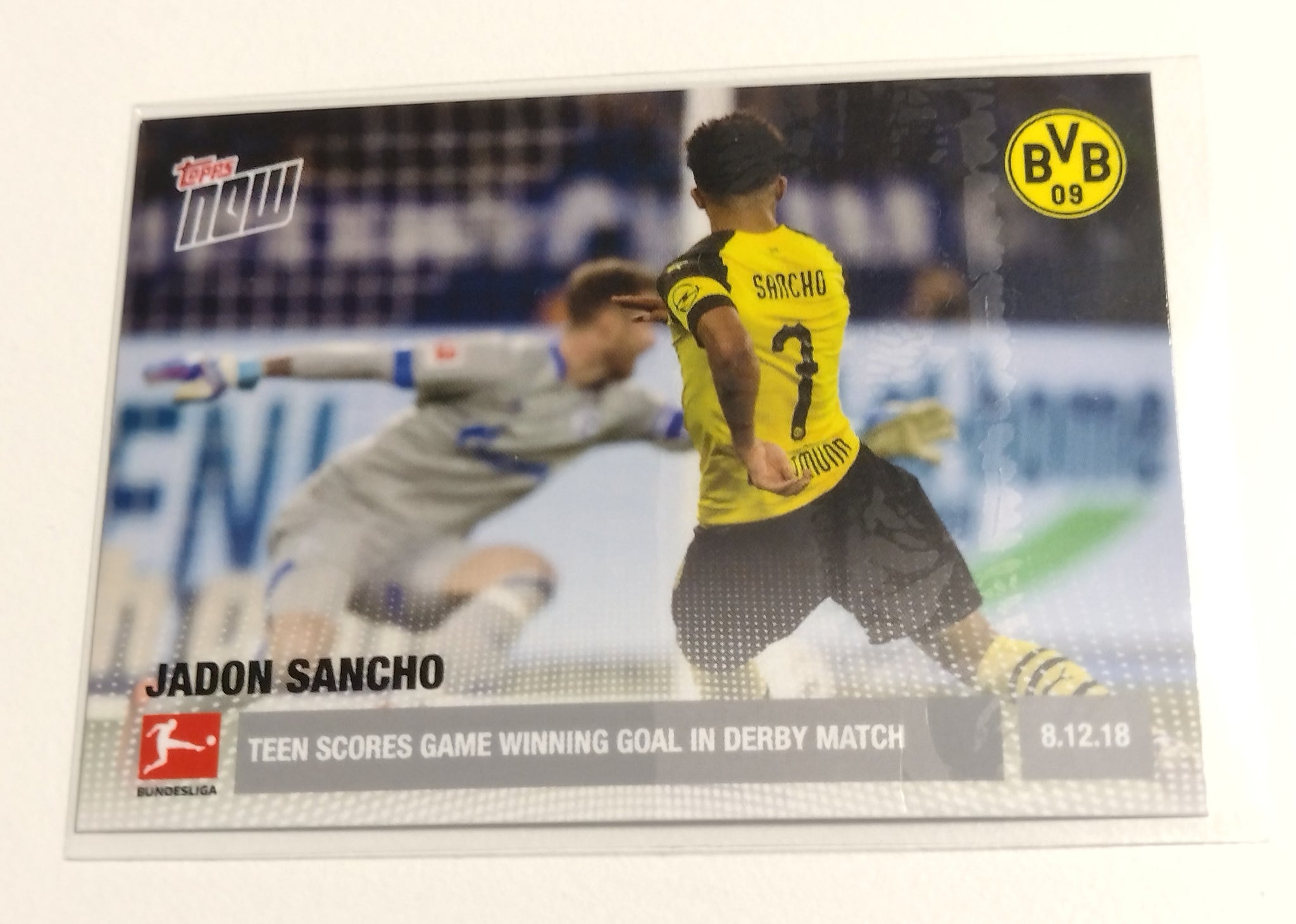 2018-19 Topps Now Bundesliga #49 Jadon Sancho Rookie Card