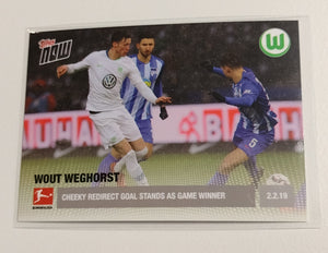 2018-19 Topps Now Bundesliga #69 Wout Weghorst Rookie Card