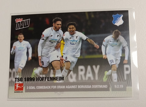 2018-19 Topps Now Bundesliga #75 TSG 1899 Hoffenheim Trading Card