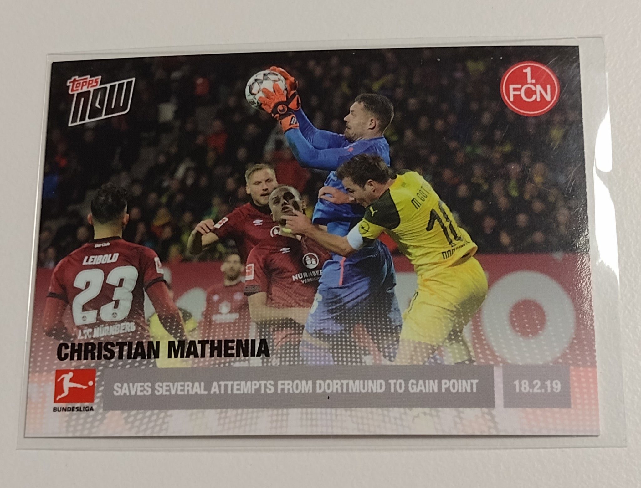 2018-19 Topps Now Bundesliga #80 Christian Mathenia Trading Card