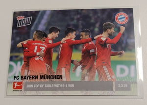 2018-19 Topps Now Bundesliga #86 FC Bayern München Trading Card