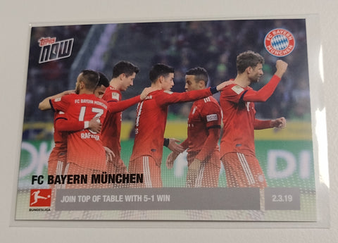 2018-19 Topps Now Bundesliga #86 FC Bayern München Trading Card