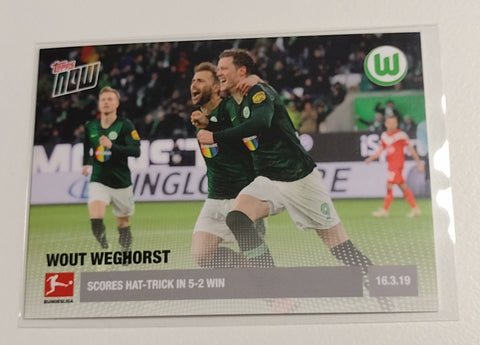 2018-19 Topps Now Bundesliga #91 Wout Weghorst Trading Card