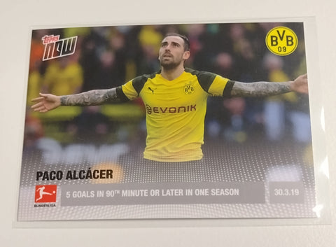2018-19 Topps Now Bundesliga #96 Paco Alcacer Trading Card
