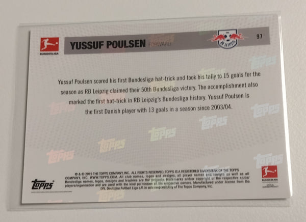 2018-19 Topps Now Bundesliga #97 Yussuf Poulsen Trading Card