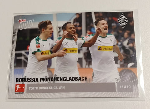 2018-19 Topps Now Bundesliga #106 Borussia Mönchengladbach Trading Card