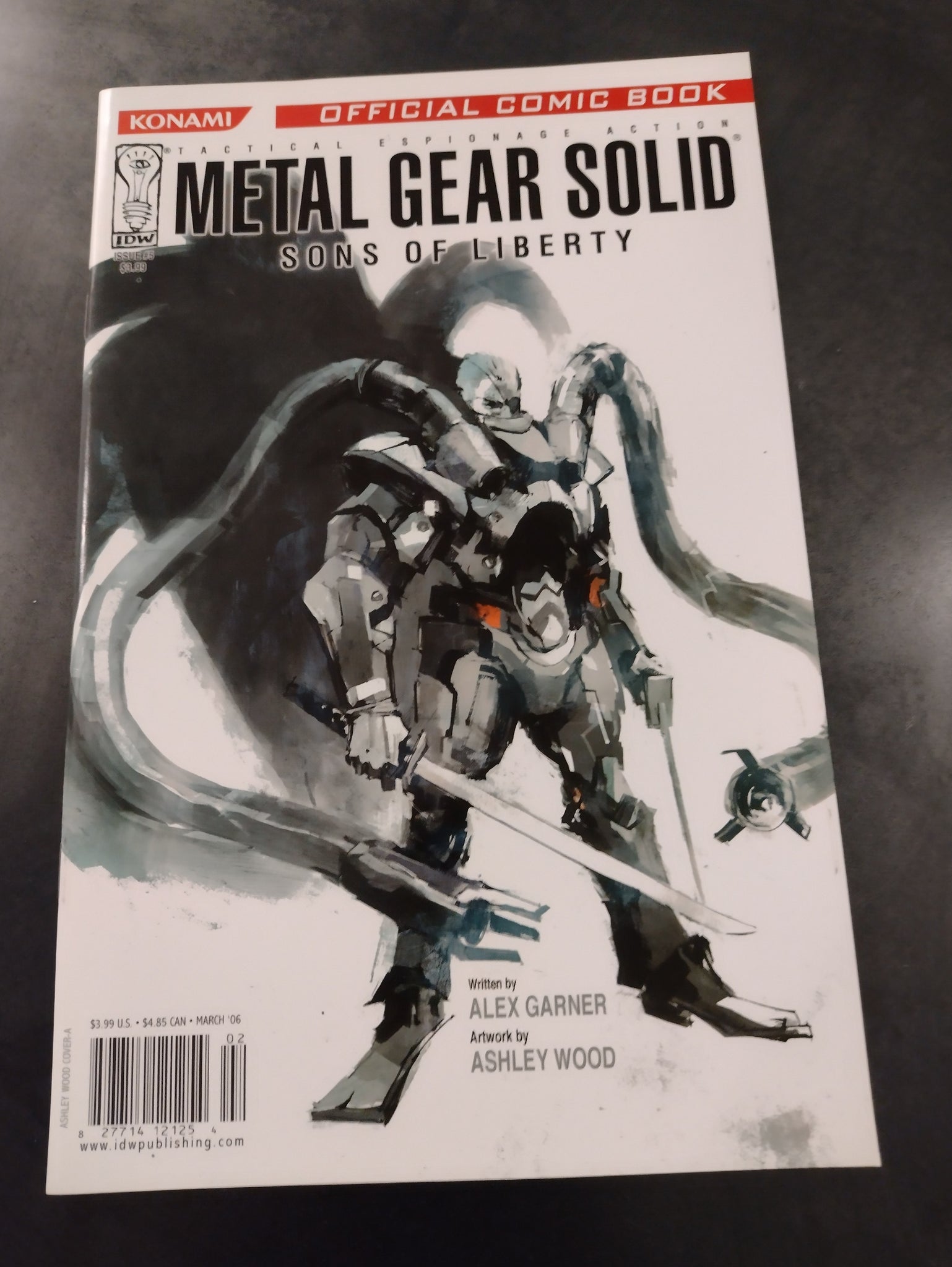 metal gear solid sons of liberty comic Metal Gear Solid Sons of Liberty #5 VF/NM – Rotterdam Comics