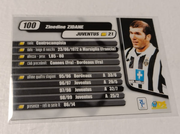 1999-00 DS Pianeta Calcio #100 Zinedine Zidane Trading Card