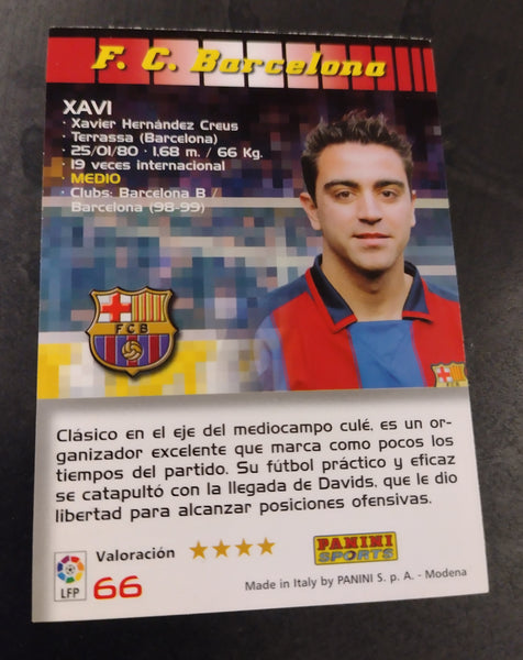 2004-05 Panini Mega Cracks La Liga Xavi Hernandez #66 Trading Card