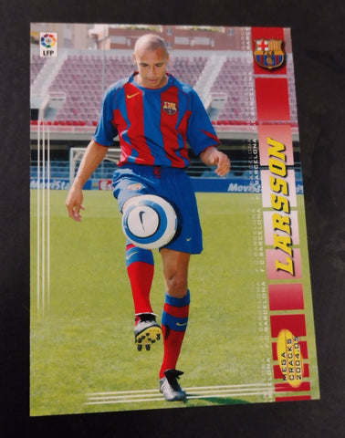 2004-05 Panini Mega Cracks La Liga Henrik Larsson #72 Trading Card