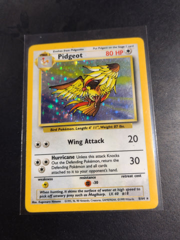 Pokemon Jungle Pidgeot #8/64 (no symbol) Foil Trading Card