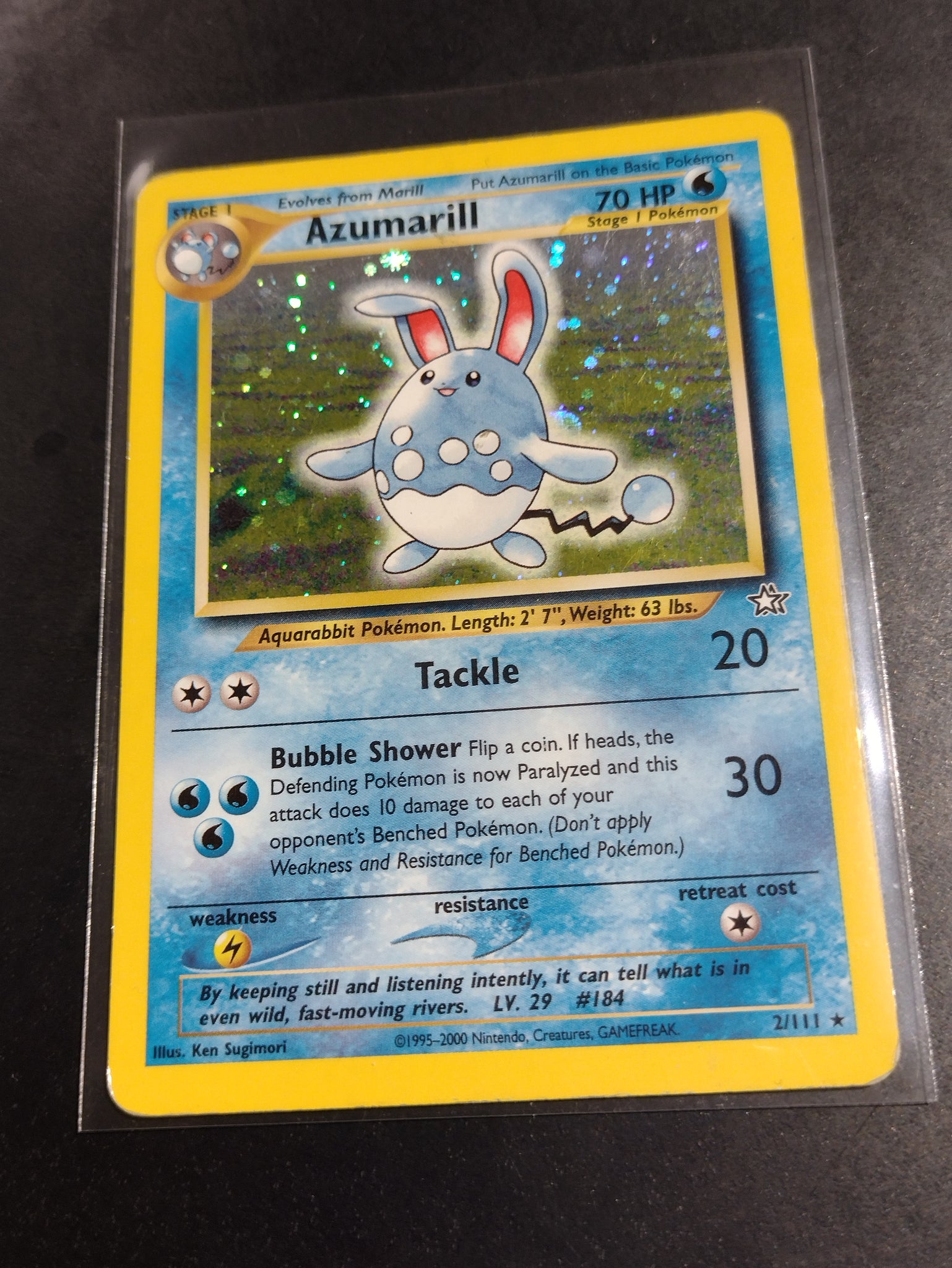 Pokemon Neo Genesis Azumarill #2/111 Holo Trading Card