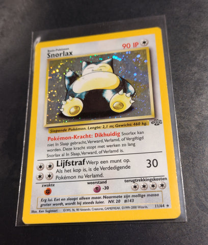 Pokemon Dutch Jungle Snorlax #11/64 Foil Trading Card