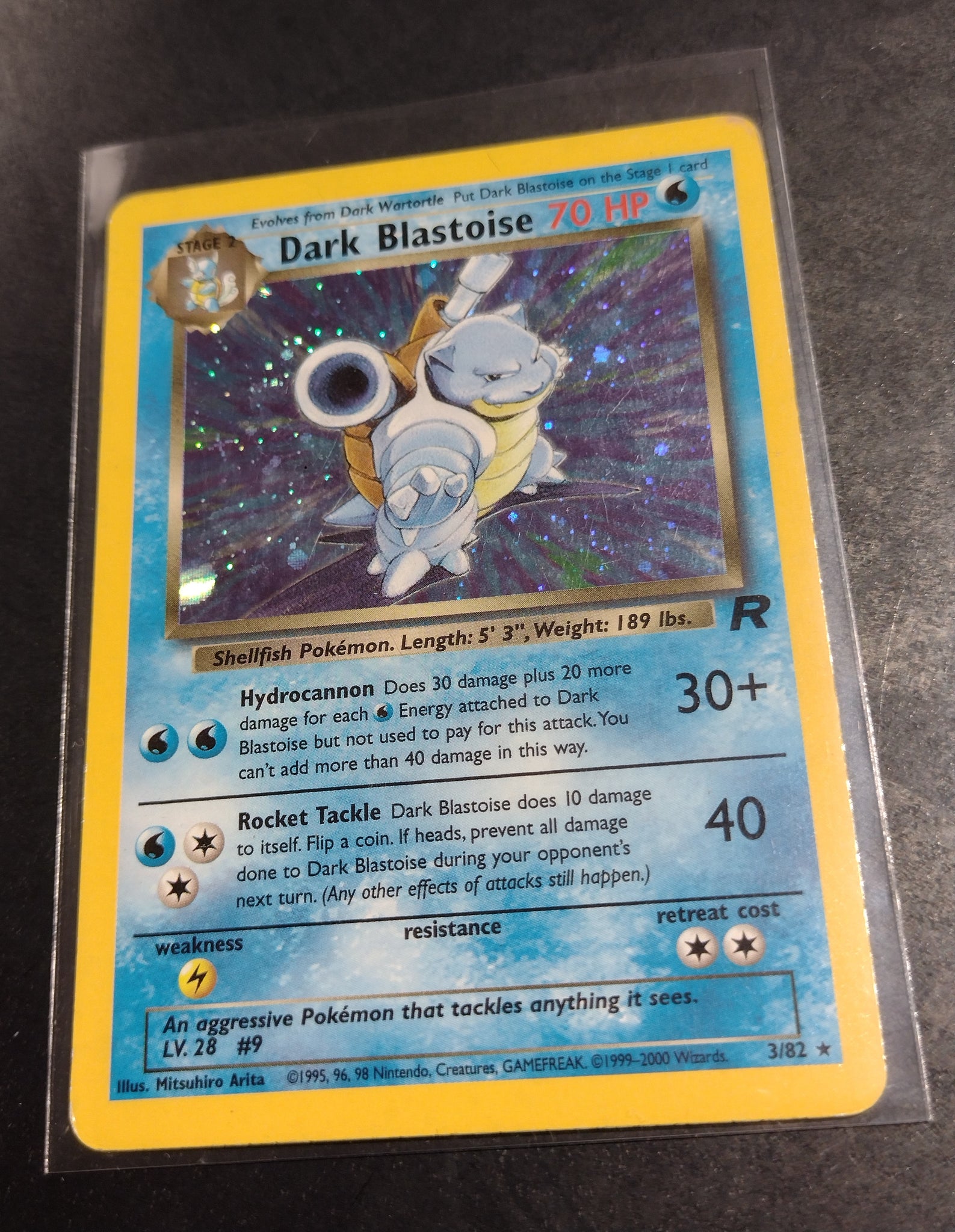 Pokemon Team Rocket Dark Blastoise #3/82 Holo Trading Card Rotterdam Comics Pokemon Team Rocket Dark Blastoise #3/82 Holo Trading Card Rotterdam Comics