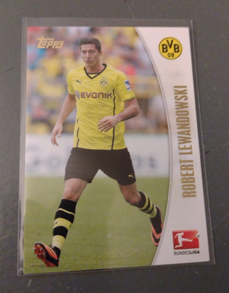 2013-14 Topps Chrome Bundesliga Robert Lewandowski #58 Rookie Card