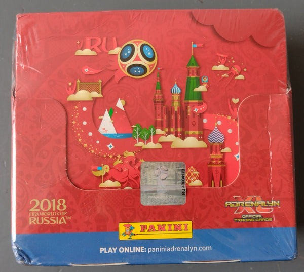 2018 Panini Adrenalyn FIFA World Cup Russia Trading Card Box (50ct)