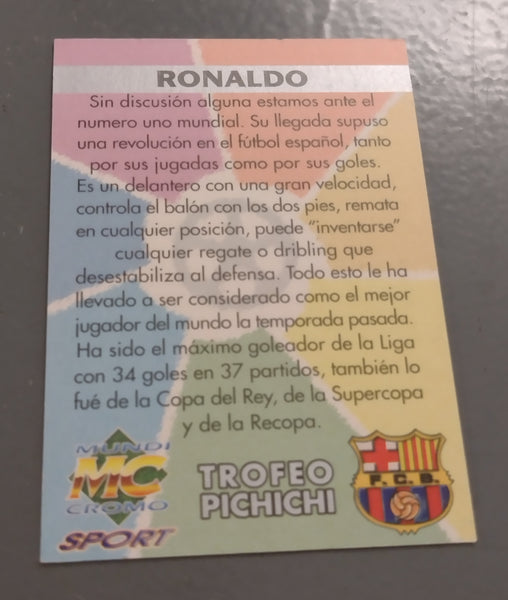 1997-98 Mundicromo Las Fichas de La Liga Ronaldo Trading Card