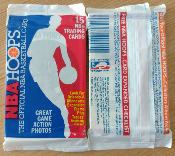 1989-90 NBA Hoops Trading Card Pack