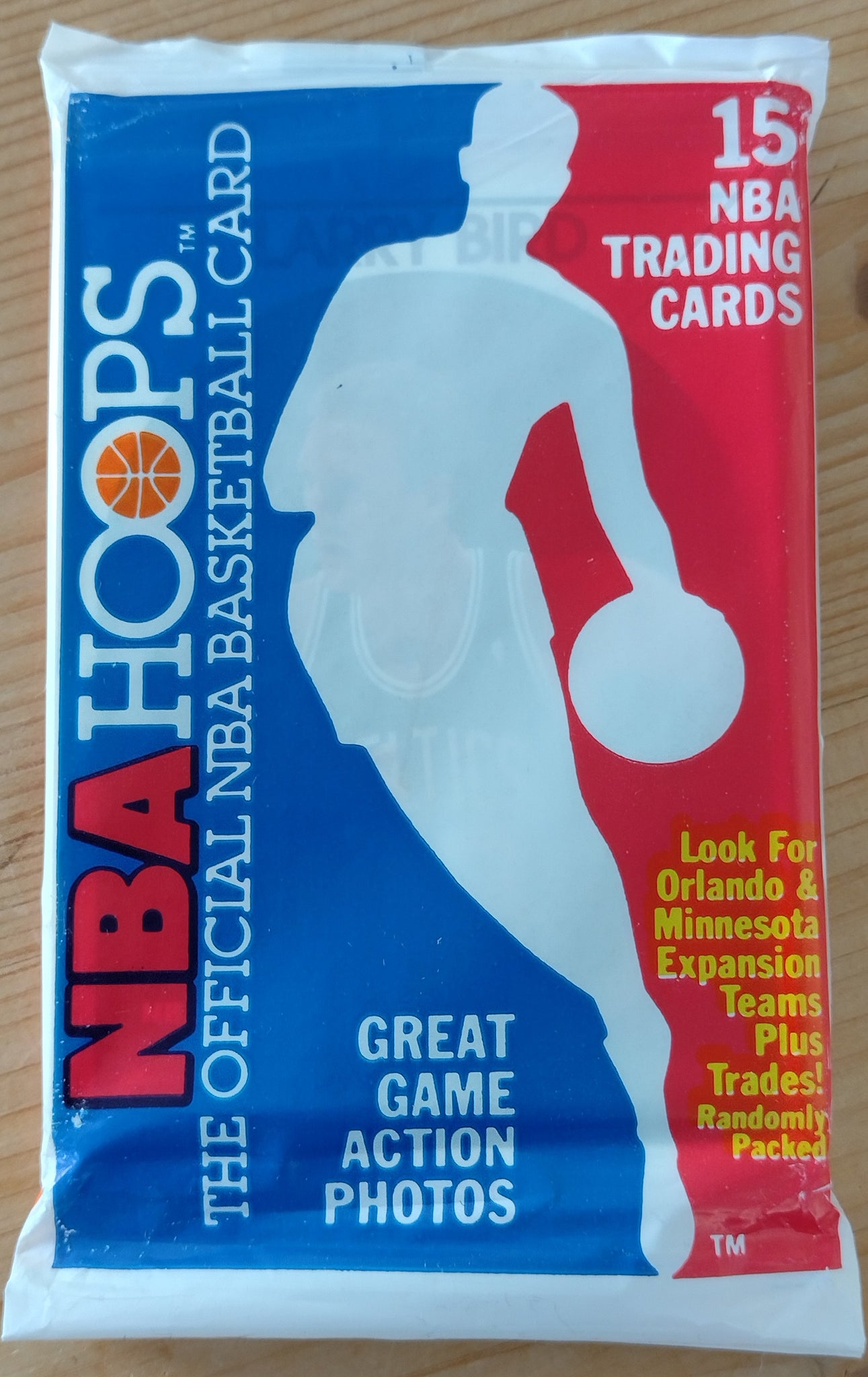 1989-90 NBA Hoops Trading Card (Larry Bird) Pack