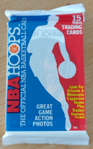 1989-90 NBA Hoops Trading Card (Magic Johnson) Pack