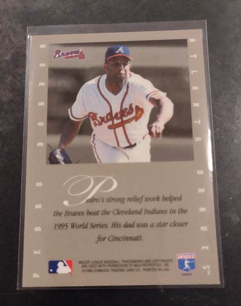 1996 Donruss Leaf Baseball Signature Series Pedro Borbon Autograph Trading Card