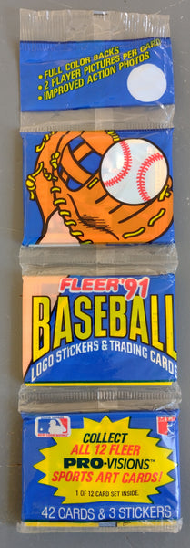 1991 Fleer Baseball Trading Card Rack Pack