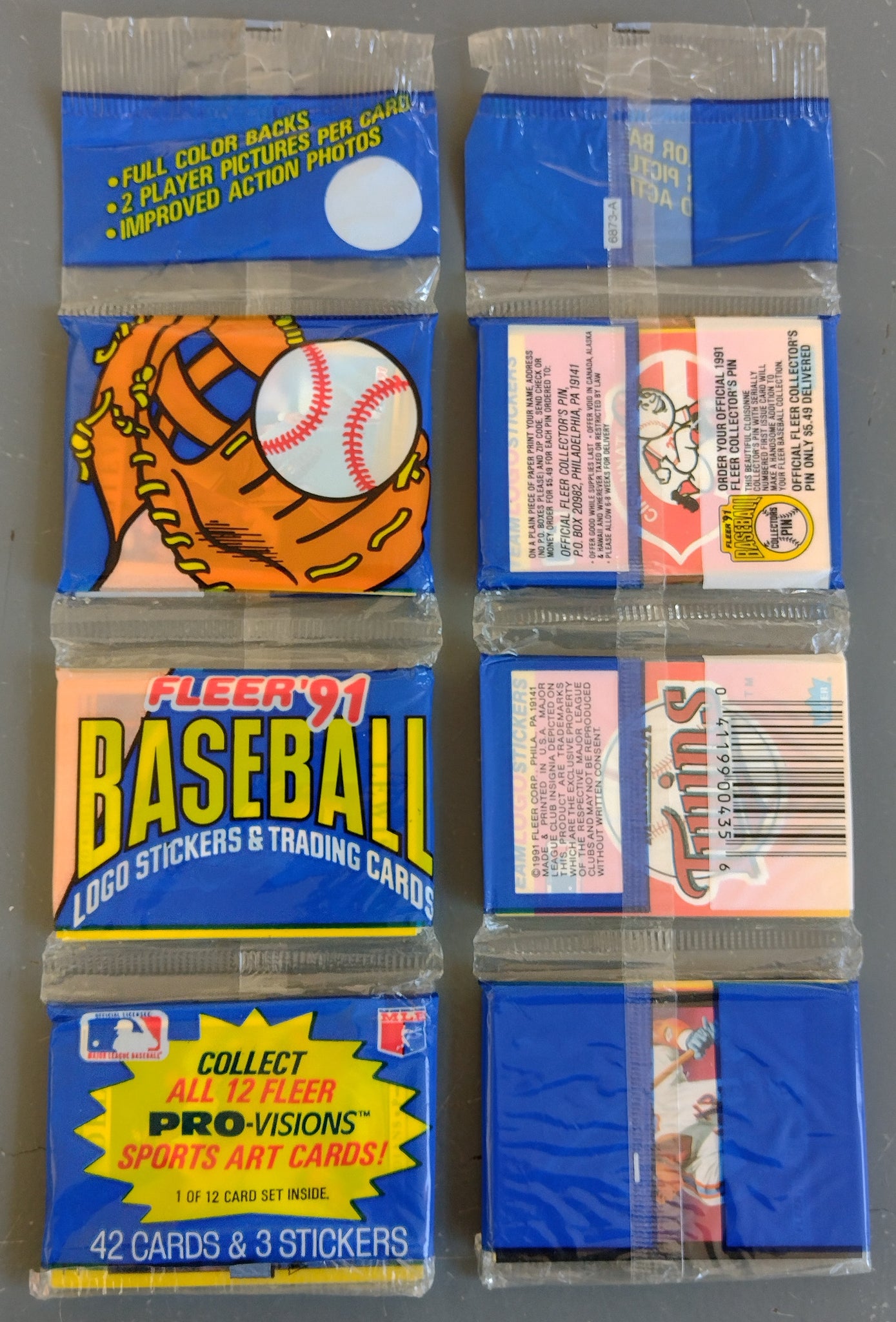 1991 Fleer Baseball Trading Card Rack Pack