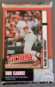 2001 Upper Deck Victory Major League Baseball Trading Card Pack