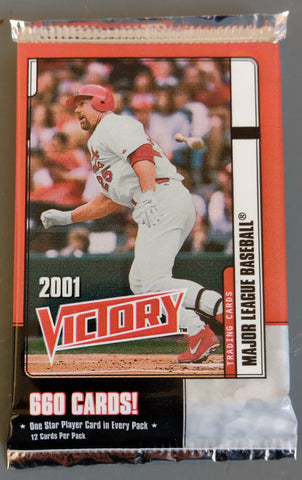 2001 Upper Deck Victory Major League Baseball Trading Card Pack
