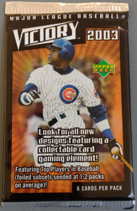 2003 Upper Deck Victory Major League Baseball Trading Card Pack
