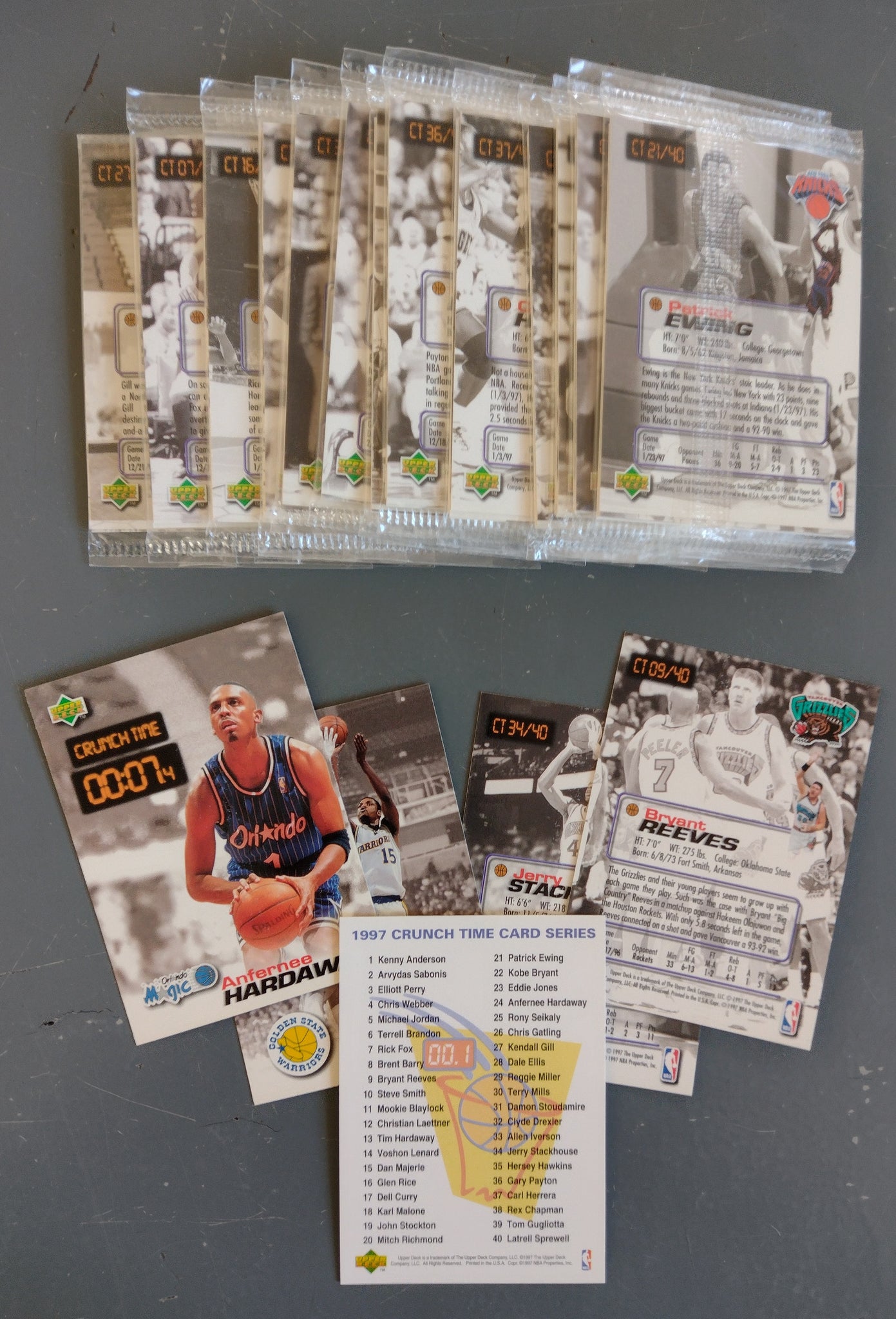 1997 Upper Deck Basketball Crunch Time Trading Card Pack