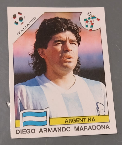 Panini World Cup Italia 90 Diego Maradona #128 Sticker