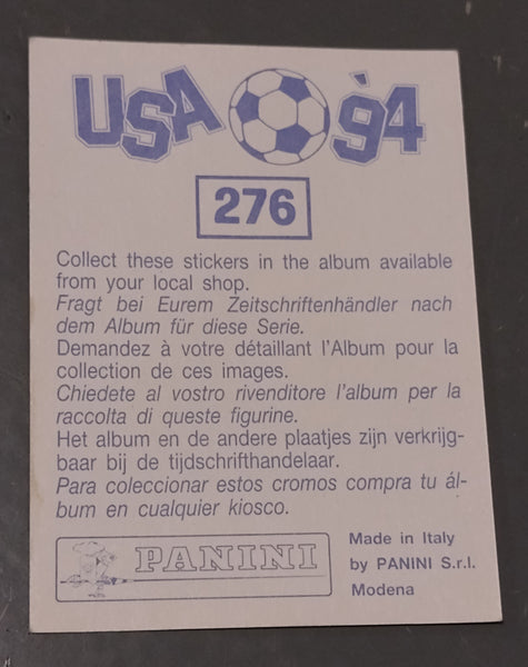 Panini World Cup USA 94 Roberto Baggio #276 Sticker